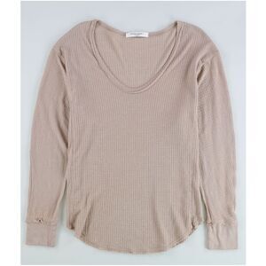 Project Social T Womens Waffle Scoop Basic T-Shirt, Pink, NWT